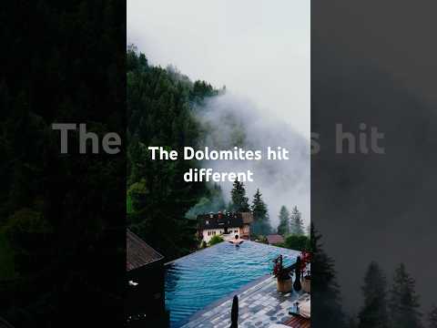 The Dolomites hit different