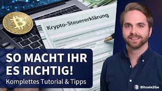 Krypto-Steuererklärung Anleitung - SO sparst du viel Geld!