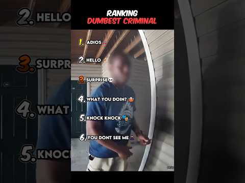 Ranking DUMBEST Criminal 🤣 #ranking #funny