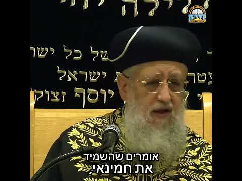 חמינאי - המן של דורנו! 😇 - מרן הראשון לציון הגאון רבי דוד יוסף שליט