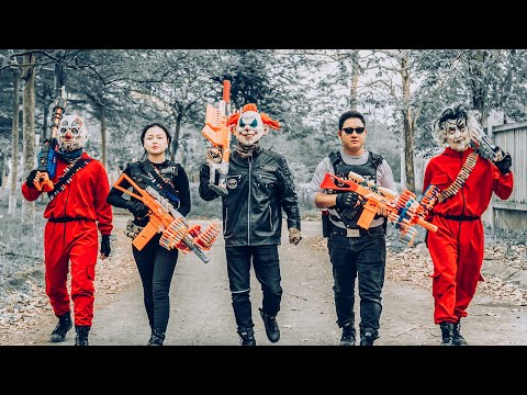 LTT Films : The Escape Of Warriors Silver Flash Nerf Guns Fight Tiger Mask Money or Freedom?