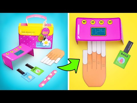 ¿Convertir papel en un salón de uñas? ¡Manualidad fácil y divertida para niños!