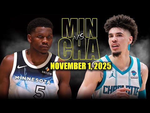 Minnesota Timberwolves vs Charlotte Hornets Full Game Highlights - November 1, 2025 | NBA Season