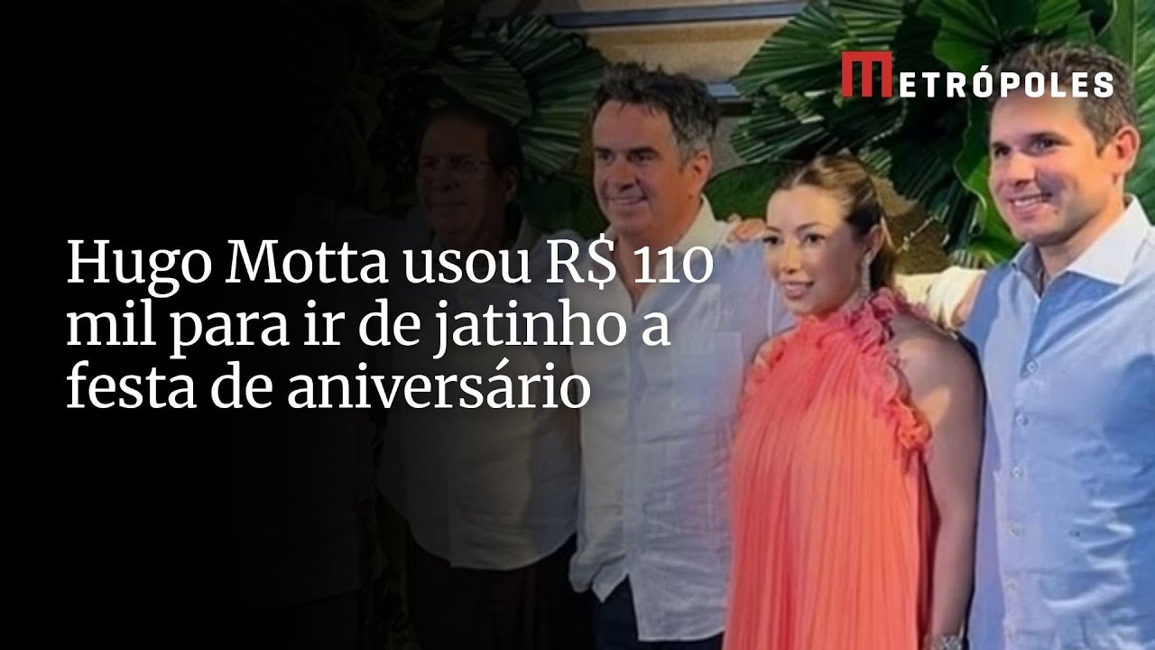 Hugo Motta usou R$ 110 mil para ir de jatinho a festa de aniversário
