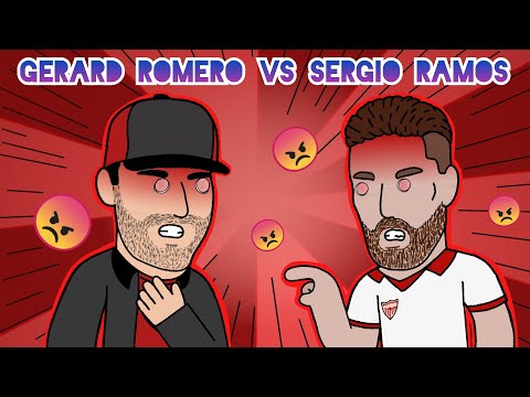 Gerard Romero VS Sergio Ramos 😠😠🤣(HAKA) Animación #gracioso #haka #comedia #humor.