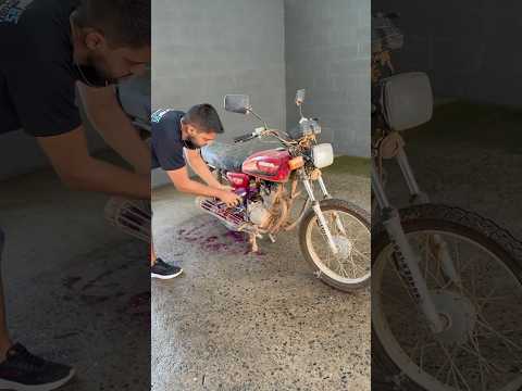 Parte 2 | Comprei essa moto pra restaurar 🫠 #foryou #fyp #motos #projeto #reforma #honda