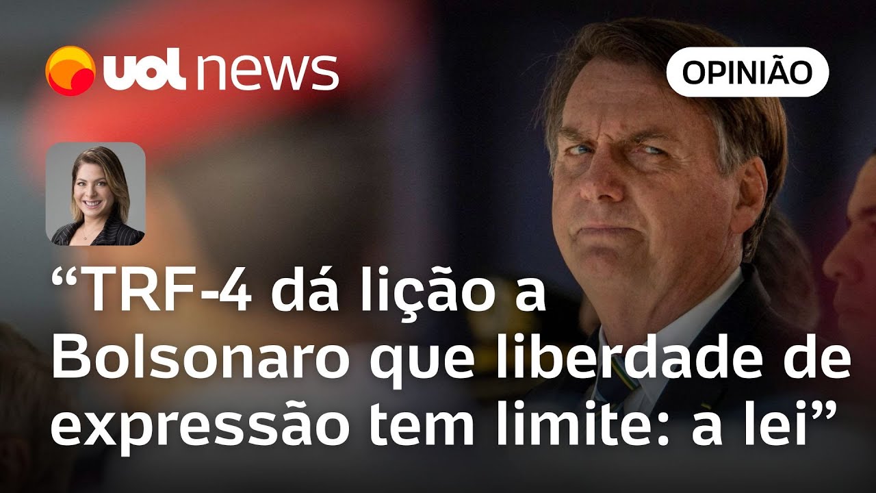 Bolsonaro condenado por racismo TRF 4 dá lição que liberdade de expressão tem limite | Dani Lima