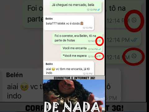 Ele recebeu uma ajuda divina,sua internet lenta junto com o corretor lhe arrumou um encontro