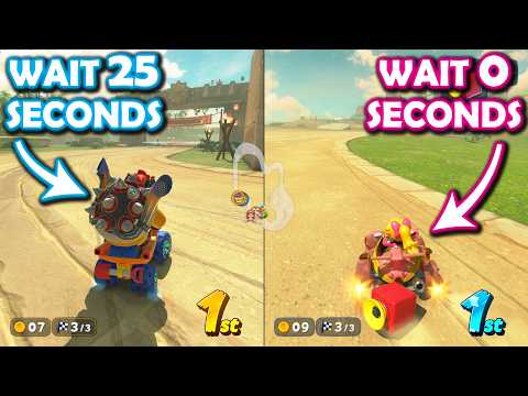 Wait 25 Seconds vs Start Right Away - Who wins? Mario Kart World Challenge!