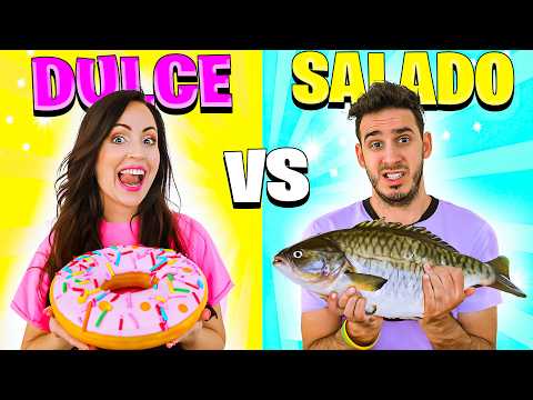 Comiendo DULCE vs SALADO por 24 Horas con Mi Mejor Amigo 😋🤮 Sandra Cires Art