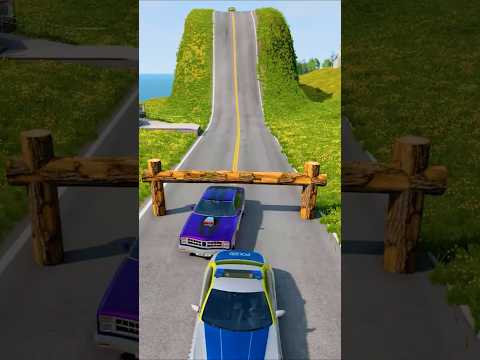 Flatbed Truck McQueen | Transportation with Truck - Pothole vs Car #55| BeamNG.Drive Gameplay