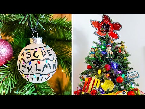 🎄 DIY フェスティブデコレーション 🎨 ストレンジャー・シングスにインスパイアされたホリデークラフト！ 🌟