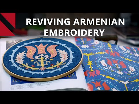 YouTube video thumbnail: One Stitch at a Time, Armenian Embroidery Finds new Life