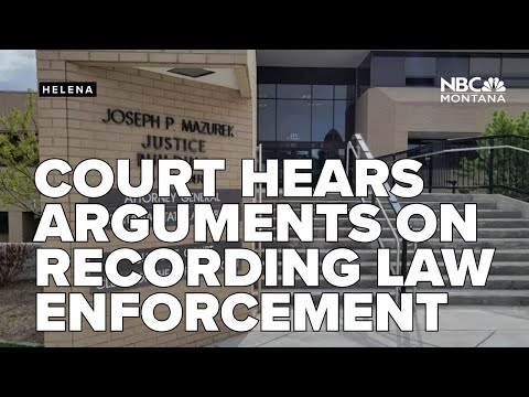 YouTube video thumbnail: Montana Supreme Court Hears Arguments on Recording Law Enforcement in Public