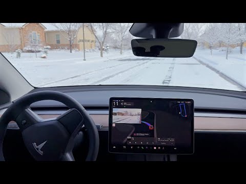 Tesla FSD & A.S.S Testing in the Snow | v12.5.6.3