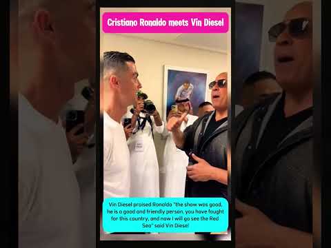 Cristiano Ronaldo Meets Vin Diesel #shortvideo #cristianoronaldo #vindiesel