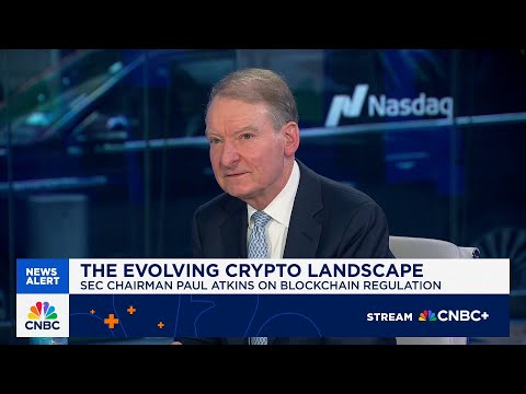 YouTube video thumbnail: SEC Chairman Paul Atkins on Regulating Booming Crypto Industry