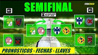 ✅🔥 ASÍ SE JUGARAN Las SEMIFINALES LEAGUES CUP 2026 ✅ LEÓN VS TOLUCA   AMÉRICA VS MONTERREY