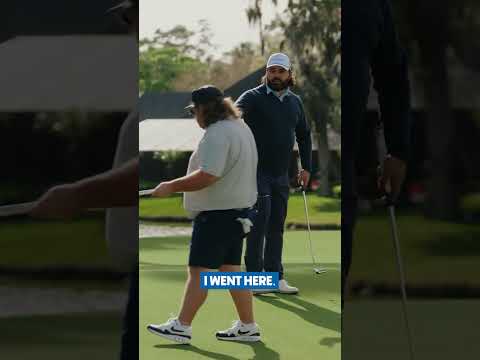 Fat Perez’s reaction to Joey’s putt is priceless 😂