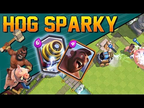 Clash Royale - Best Sparky Hog Rider Deck and Strategy