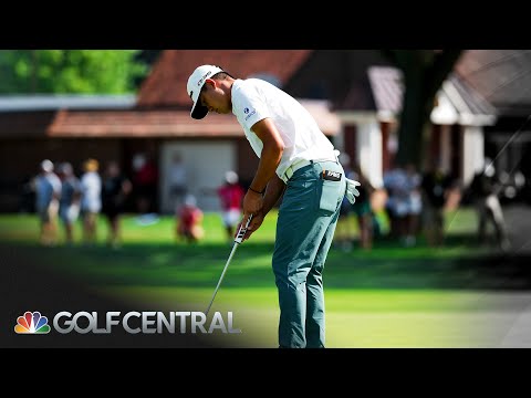 Collin Morikawa opens Rocket Classic 3 under, struggles on greens | Golf Central | Golf Channel