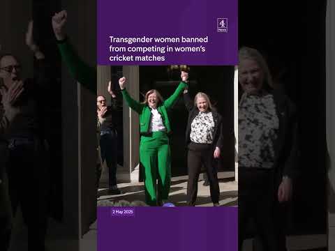 Trans women banned from cricket games