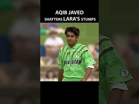 Aqib Javed clean bowled the great Brian Lara - Analysis #short #cricket #shorts #cricketlover