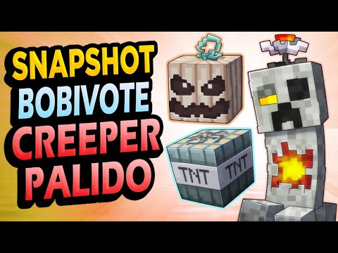 ✅ Llegó el CREEPER PÁLIDO! 👉 Minecraft Snapshot Bobi Vote