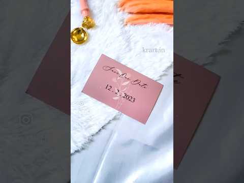 😍Invitation ideas 💡#wedding #engagement #viral #viralshort #shorts #craft