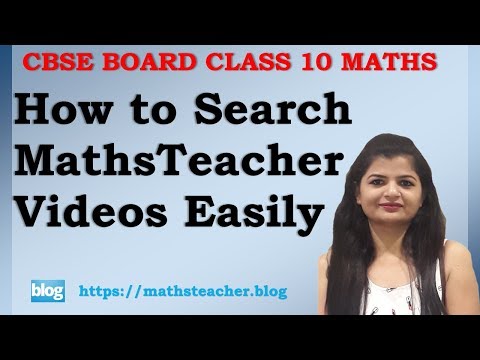 How to Search Maths Teacher Videos Easily