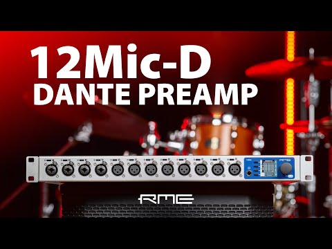 Introducing the new 12Mic-D - Network-Ready Preamp with Dante, ADAT & MADI