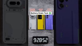 Nothing Phone 4a vs Realme GT 7T vs Oppo K13 Turbo Battery Test #shorts