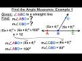 Angle Measures and Relationships