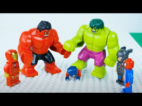 Red Hulk gegen Captain America LEGO Stopmotion | Billy Bricks | Wildbrain Deutsch