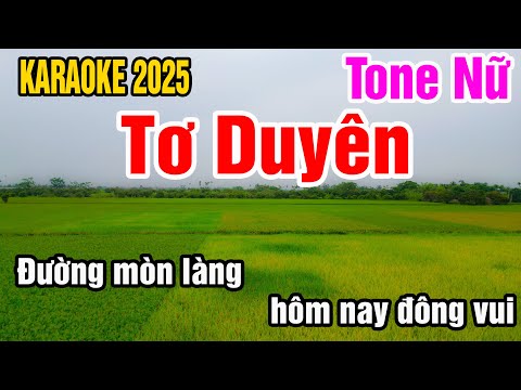 Karaoke Tơ Duyên Tone Nữ Nhạc Sống gia huy karaoke