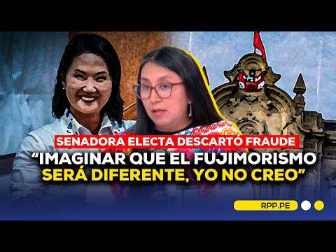 RUTH LUQUE DESCARTÓ FRAUDE PERO CONSIDERA QUE GOBIERNO DE KEIKO FUJIMORI 'NO ES LEGÍTIMO' #ADNRPP
