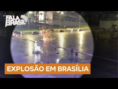 Veja o exato momento das explosões na Praça dos Três Poderes, em Brasília