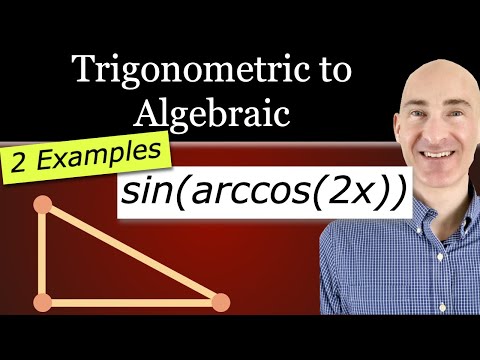 Write a Trigonometric Expression as an Algebraic Expression