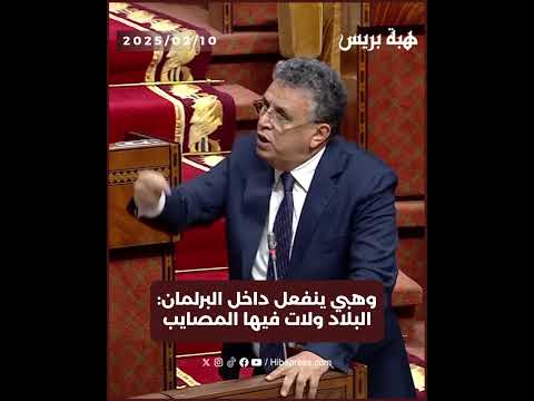 وهبي ينفعل داخل البرلمان: البلاد ولات فيها المصايب