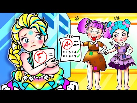 [🐾paper doll🐾] Giga Rich vs Rich vs Poor in School Dormitory, Family Faceoff - Rapunzel Compilation