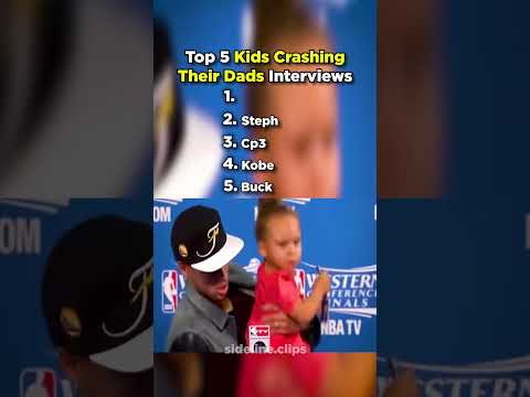 Kids Crashing Their Dads Interviews #nba #basketball #lebronjames #stephcurry #kobebryant #lakers