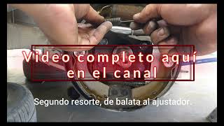 Explicación de armado de balatas traseras paso a paso