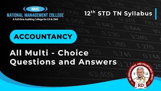 Accountancy - All Multi - Choice Question & Answers #12thtn #exam #commercestudents #12th #commerce