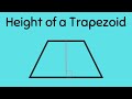 Trapezoid Height Calculation Using Trigonometry