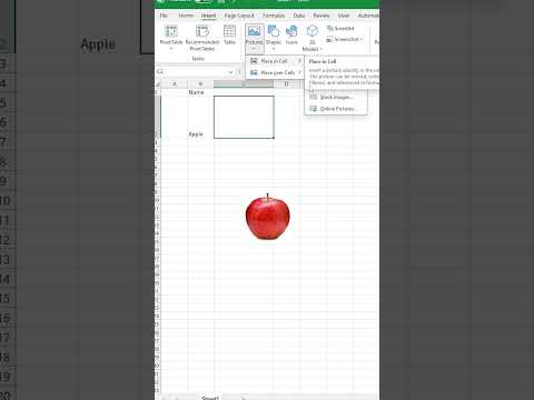 #Shorts | how to fit an image in a cell in excel | new excel knowledge