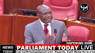 CHAOS IN PARLIAMENT AS SENATOR BONI KHALWALE FIRED FOR ATTACKING RUTO & WETANGULA