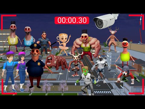 Yuta Mio Panik CCTV Merekam PASUKAN HANTU HAMOOD HABIBI Di Kota Sakura😱 | Sakura School Simulator