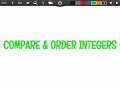 Comparing and Ordering Integers Challenge