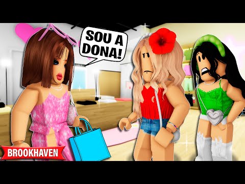 A MENINA que SE ACHAVA POR SER DONA da NOVA LOJA DE ROUPAS Historinhas Brookhaven Roblox| Bibi e Lud