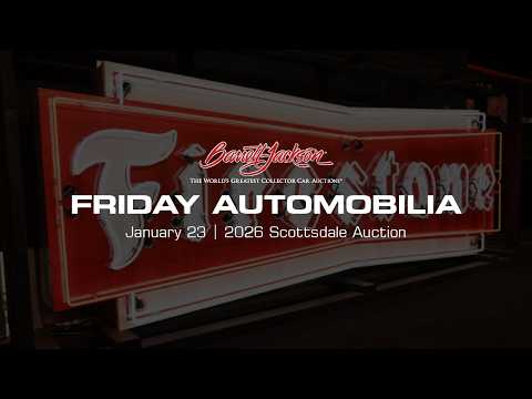 Barrett-Jackson Automobilia Livestream Replay - Friday, Jan 23 - BARRETT-JACKSON SCOTTSDALE AUCTION